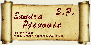 Sandra Pjevović vizit kartica